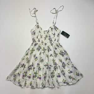 NEW! Women’s Wild Fable Floral Print Mini Dress Size 2XS W/Tags